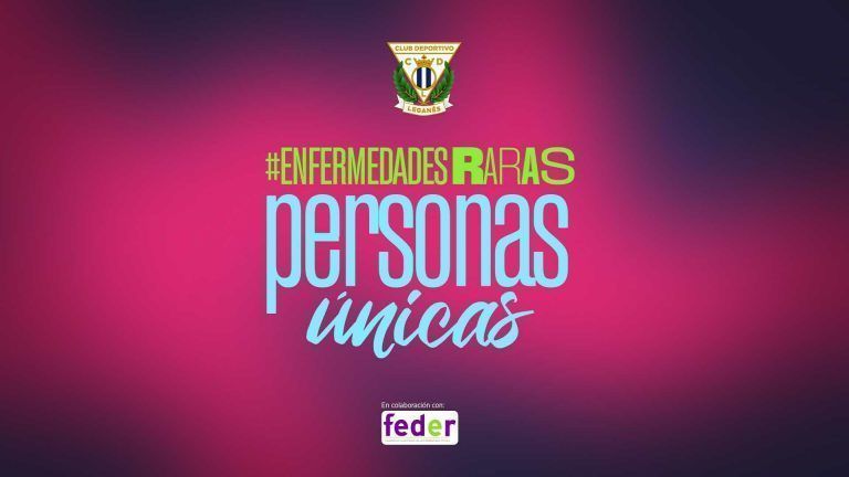 El C.D. Leganés se marca como objetivo para la temporada 2023/24 dar visibilidad a las enfermedades raras
