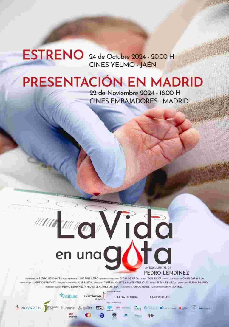 La Asociación de Enfermedades Más Visibles y la Productora La Patinadora Films anuncian el estreno de la película documental La Vida en Una Gota