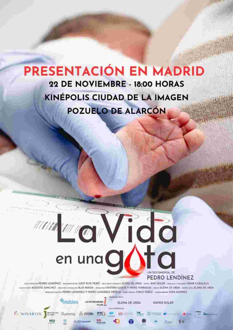 Madrid acoge el estreno de «La Vida en una Gota», el documental que busca igualdad en el cribado neonatal para todos los niños de España