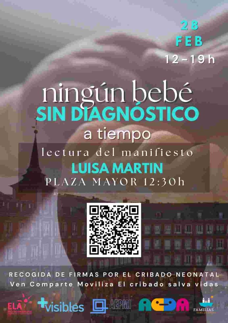 Las enfermedades raras salen a la calle el 28 de febrero para hacerse “Más Visibles” y reclamar un cribado neonatal equitativo y ampliado en toda España