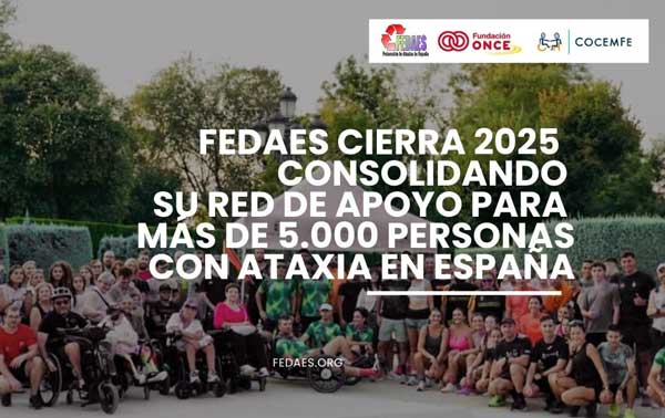 FEDAES cierra 2025 consolidando su red de apoyo para más de 5.000 personas con ataxia en España